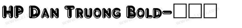 HP Dan Truong Bold字体转换